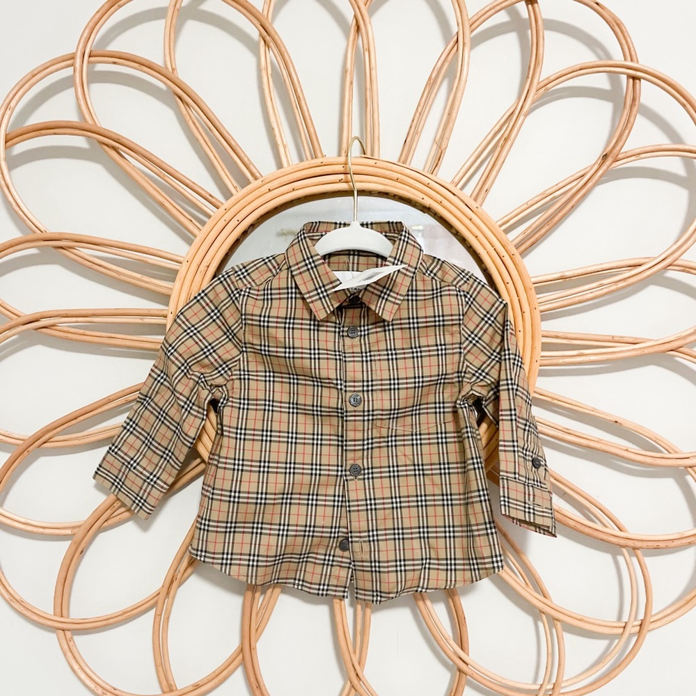 Baby Boy's & Little Boy's Check Print Button-Up Shirt